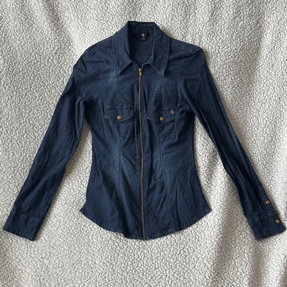 Guess Dark Blue Denim Jacket